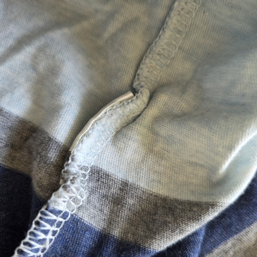 Patagonia Men's Blue Gray Striped Collared Polo Shirt Short Sleeve Preppy Small - Picture 7 of 9